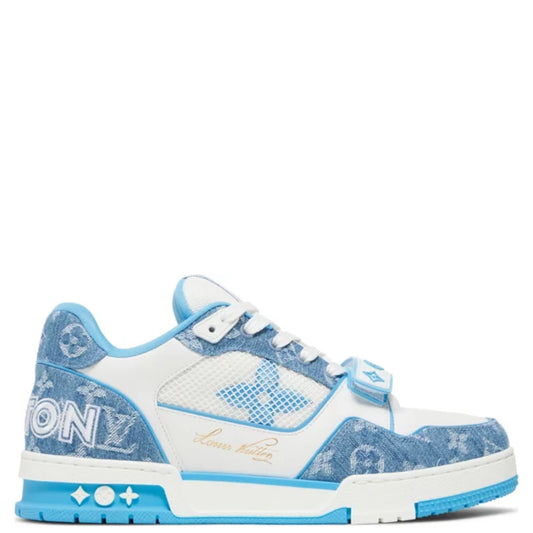 L/V TRAINER LOW VELCRO LIGHT BLUE MONOGRAM