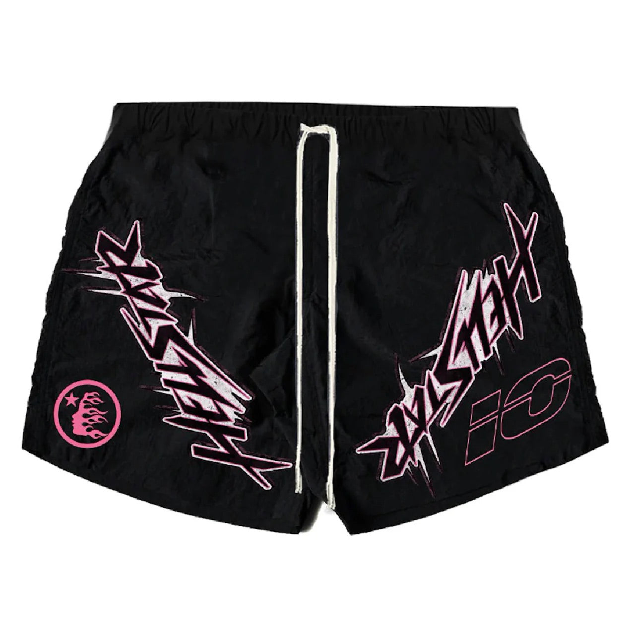 HS Nylon Black/Pink Shorts